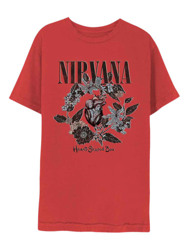 Nirvana Риза Heart Shape Box Unisex Red XL