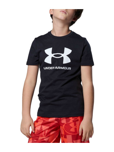 UNDER ARMOUR Sportstyle Logo Kids Tee Black