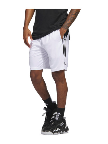 ADIDAS Legends 3-Stripes Basketball Shorts White