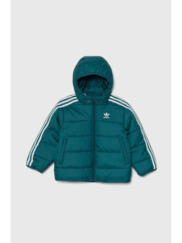 Детско яке adidas Originals PADDEDACKET в зелено IY4810