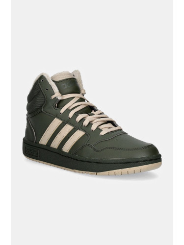 Маратонки adidas Originals HOOPS MID 3.0 в зелено IH7895