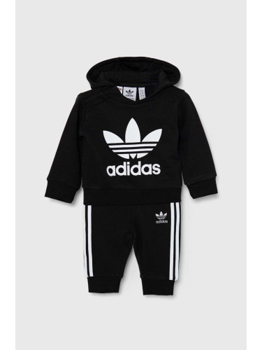 Детски анцуг adidas Originals HOODIE SET в черно IX5165