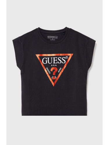 Детска тениска Guess в черно J81I15 J1311