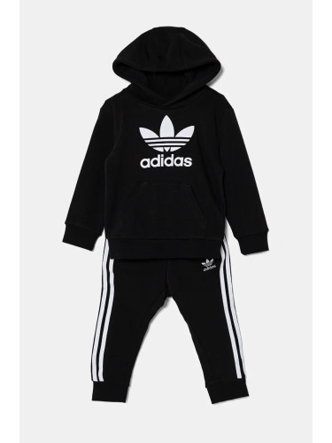 Детски анцуг adidas Originals HOODIE SET в черно IY4785