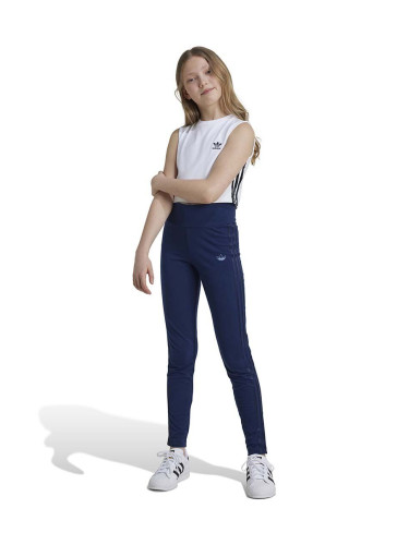 Детски клин adidas Originals LEGGINGS в тъмносиньо с изчистен дизайн IZ4550