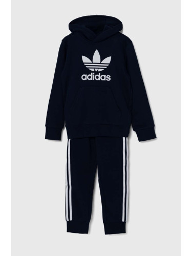 Детски анцуг adidas Originals HOODIE SET в тъмносиньо IY4788