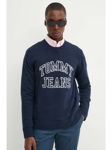 Пуловер Tommy Jeans мъжки в тъмносиньо  DM0DM19178