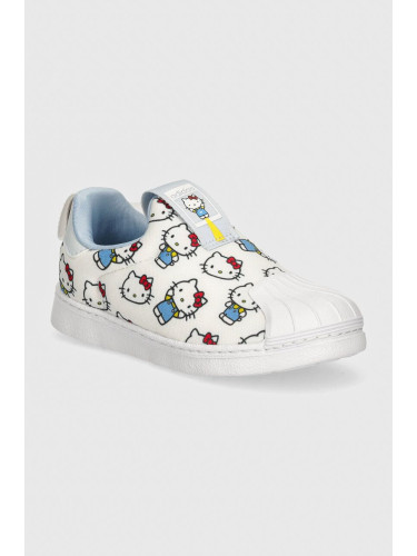 Детски маратонки adidas Originals SUPERSTAR 360 x Hello Kitty в бяло IF7019