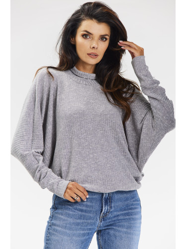 Awama Woman's Sweater A672 Grey