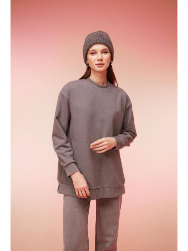 DEFACTO Regular Fit Crew Neck Sweatshirt Tunic