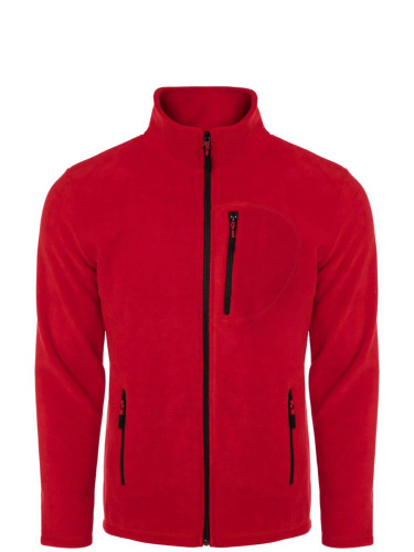 24601 Dewberry 5 Pocket Outdoor Full Zipper Fleece Jacket-RED