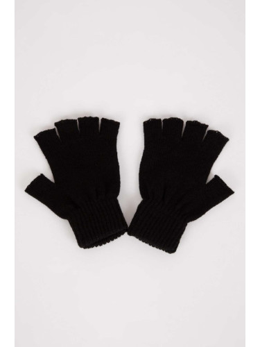 DEFACTO Men's Cropped Knitted Gloves