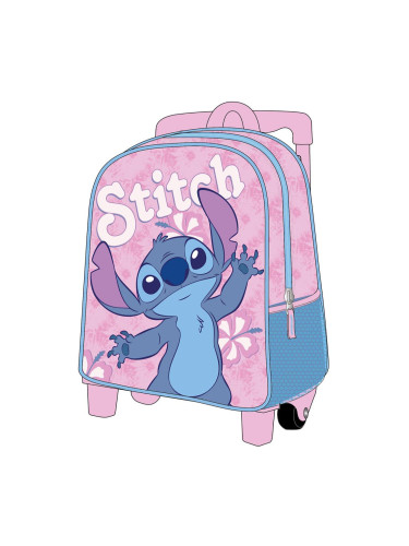 KIDS BACKPACK TROLLEY SCHOOL STITCH