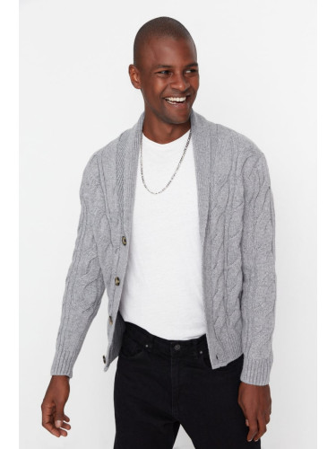 Trendyol Cardigan - Gray - Regular fit