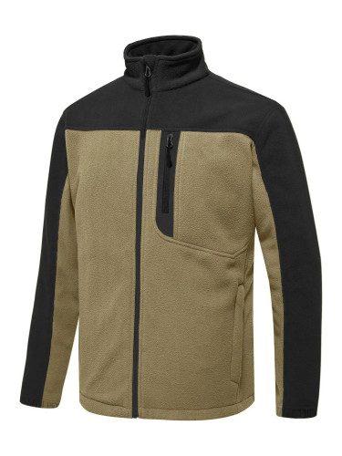 10914 Dewberry Zippered Mens Fleece Jacket-BEIGE