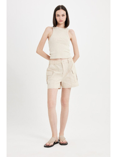 DEFACTO Regular Fit Regular Waist Short Leg Poplin Shorts