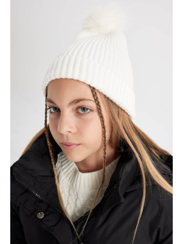 DEFACTO Girl's Pompom Beanie