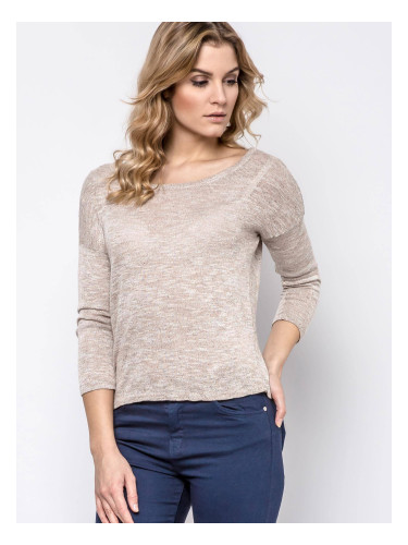 Short sweater beige