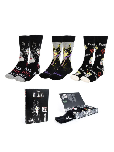 SOCKS PACK 3 PIECES DISNEY VILLANAS