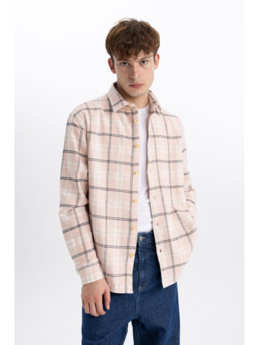 DEFACTO Relax Fit Checkered Lumberjack Long Sleeve Shirt