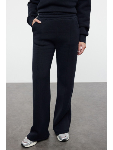 Trendyol Dark Navy Blue Wide Leg/Flare Flexible Knitted Sweatpants