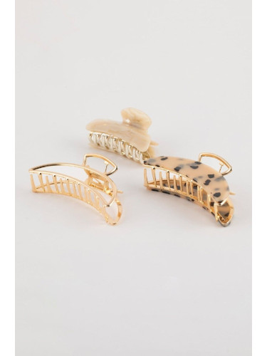 DEFACTO 3-Piece Leopard Patterned Latch Buckle