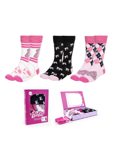 SOCKS PACK 3 PIECES BARBIE