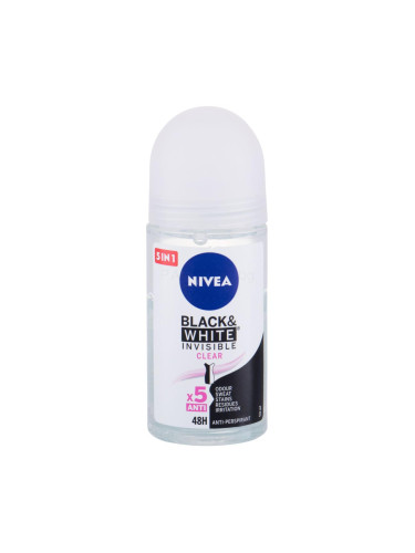 Nivea Black & White Invisible 48h Антиперспирант за жени 50 ml