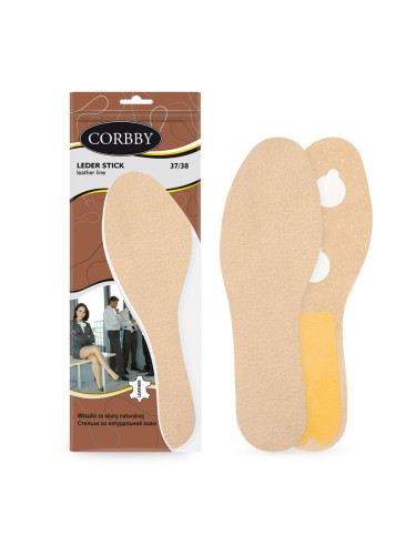 Corbby LEDER STICK Кожени стелки, вложки за обувки