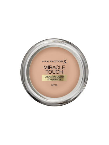 Max Factor Miracle Touch Cream-To-Liquid SPF30 Фон дьо тен за жени 11,5 g Нюанс 045 Warm Almond