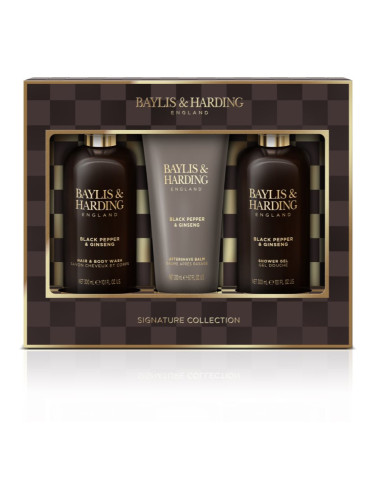 Baylis & Harding Black Pepper & Ginseng подаръчен комплект (за лице, тяло и коса) за мъже