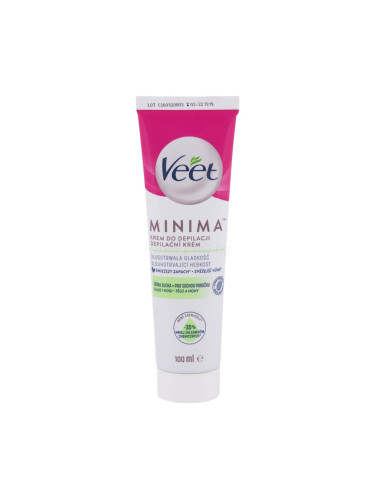 Veet Minima Hair Removal Cream Dry Skin Продукти за депилация за жени 100 ml