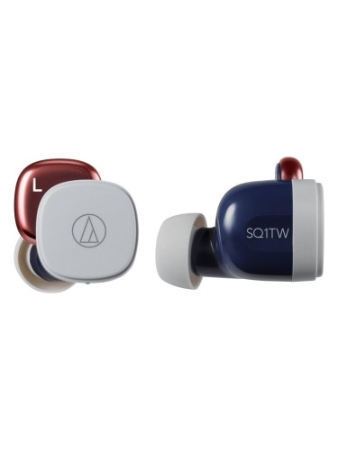 Audio-Technica ATH-SQ1TWNRD Grey-Blue Безжични In-ear слушалки