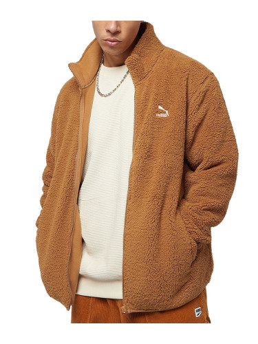 PUMA Classics Sherpa Jacket Brown