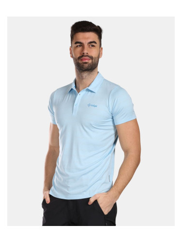 Men's functional polo shirt Kilpi OLIVA-M Light blue