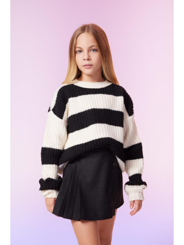 DEFACTO Girl's Crew Neck Sweater