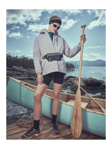 Koton Outdoor Coat Hooded Zippered Pocket Tie Waist Stopper