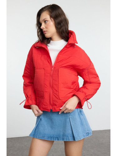 Trendyol Red Oversize Mould Water Repellent Quilted Puffer Jacket