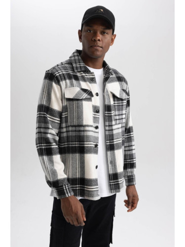 DEFACTO Relax Fit Checkered Lumberjack Long Sleeve Shirt