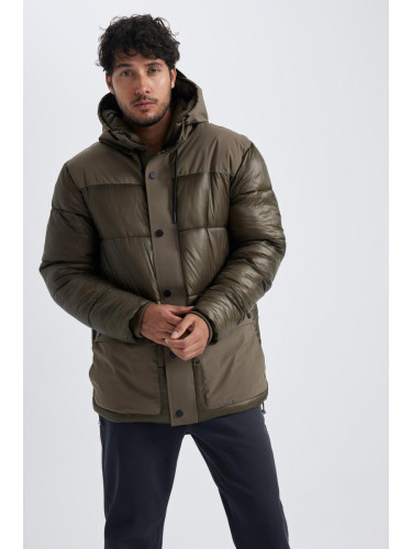 DEFACTO Regular Fit Hooded Puffer Jacket