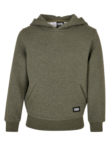 Boys Basic Melange Hoody dark greenmelange