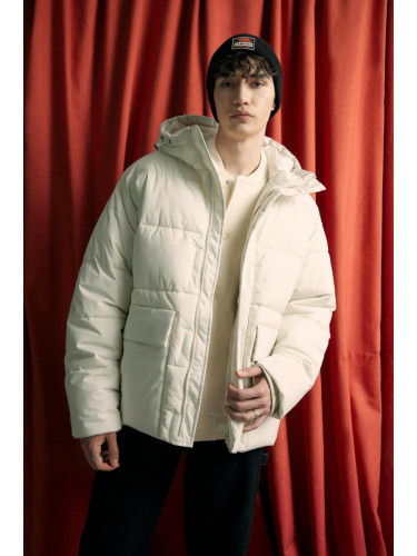 DEFACTO Regular Fit Hooded Zippered Double Pocket Puffer Jacket