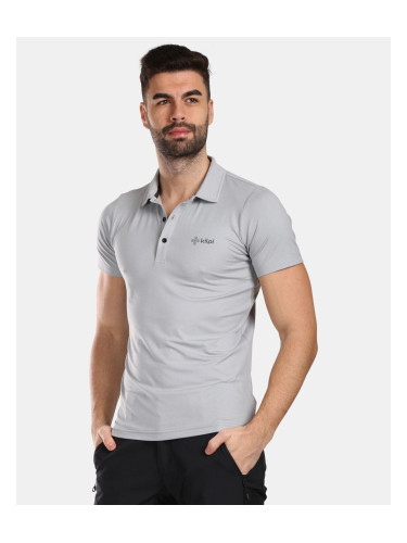 Men's functional polo shirt Kilpi GIVRY-M Light grey