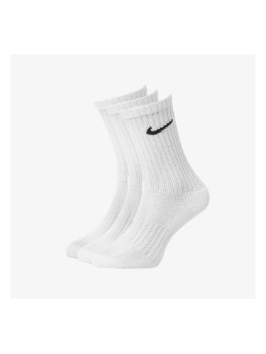 Nike Чорапи 3Ppk Value Cotton Crew дамски Аксесоари Чорапи SX4508-101 Бял