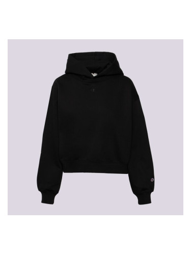 Champion Суитчър С Качулка Hooded Sweatshirt дамски Дрехи Суичъри 117539KK001 Черен