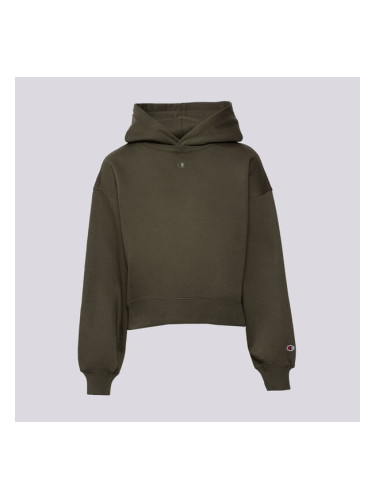 Champion Суитчър С Качулка Hooded Sweatshirt дамски Дрехи Суичъри 117539GS508 Каки