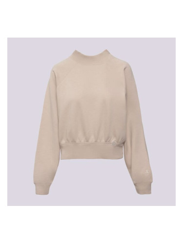 Champion Суитчър Mock Turtle Neck Sweatshirt дамски Дрехи Суичъри 117637MS016 Бежов