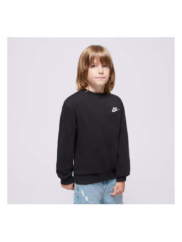 Nike Суитчър K Nsw Club Flc Crew Ls Lbr Boy детски Дрехи Суичъри FD3006-010 Черен