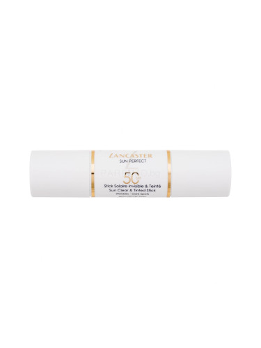 Lancaster Sun Perfect Sun Clear & Tinted Stick SPF50 Слънцезащитен продукт за лице за жени 12 g увредена кутия