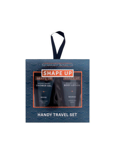 Xpel Shape Up Handy Travel Set Подаръчен комплект душ гел Bergamot & Mint 50 ml + лосион за тяло Bergamot & Mint 50 ml + гъба за баня